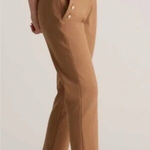 White House Black Market Cognac colored Straight Trousers .Classic Straight-Leg